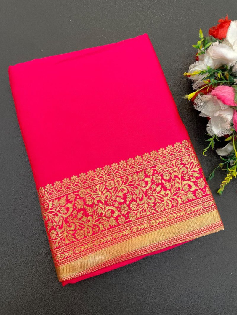 Minaxi Vol 1 By Aab Art Silk Jacquard Border Saree